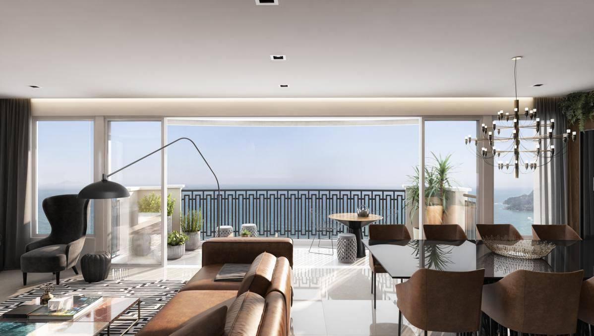 Este apartamento frente mar em Balneário Camboriú é o exemplo perfeito de sofisticação e luxo à beira-mar. Com uma área total de 476,88 m², ele foi cuidadosamente projetado para oferecer uma experiência de vida incomparável, onde cada detalhe foi pensado para maximizar o conforto e a qualidade de vida dos seus moradores.  O imóvel dispõe de 04 suítes espaçosas, garantindo privacidade e tranquilidade para toda a família. Cada suíte é um refúgio acolhedor, ideal para o descanso após um longo dia, e proporciona um ambiente de conforto com acabamentos de alta qualidade. A presença da sacada com vista direta para o mar é um dos maiores destaques deste apartamento, oferecendo um cenário espetacular e permanente que se torna parte do dia a dia dos moradores. Imagine acordar todos os dias com o som das ondas e uma vista panorâmica do Oceano Atlântico, que transforma qualquer momento em algo especial.  O living integrado é um espaço generoso e bem iluminado, que promove a convivência entre os ambientes de estar e jantar, criando um ambiente social perfeito para receber amigos e familiares. A cozinha gourmet, equipada com churrasqueira à carvão, foi desenhada para aqueles que apreciam o prazer de cozinhar e oferecer jantares memoráveis. Este espaço combina funcionalidade com elegância, tornando o ato de cozinhar uma verdadeira experiência gourmet.  Além disso, o apartamento conta com uma entrada de serviço que facilita as atividades diárias e contribui para a organização e a praticidade na rotina dos moradores. Este é um detalhe importante que adiciona um nível extra de conveniência para quem vive no imóvel.  Outro grande diferencial deste apartamento são as 04 vagas de garagem, que oferecem espaço suficiente para acomodar veículos de forma segura e confortável, uma vantagem considerável em uma localização tão valorizada como Balneário Camboriú.  Este apartamento representa muito mais do que um lugar para morar; é um estilo de vida que combina a elegância da arquitetura contemporânea com o luxo de uma localização privilegiada frente ao mar. Aqui, os moradores têm a oportunidade de viver com o máximo de conforto, cercados por um cenário natural deslumbrante e com todas as comodidades necessárias para um cotidiano de alta qualidade. Em um dos destinos mais procurados do litoral catarinense, este imóvel oferece o que há de melhor em termos de exclusividade e sofisticação.