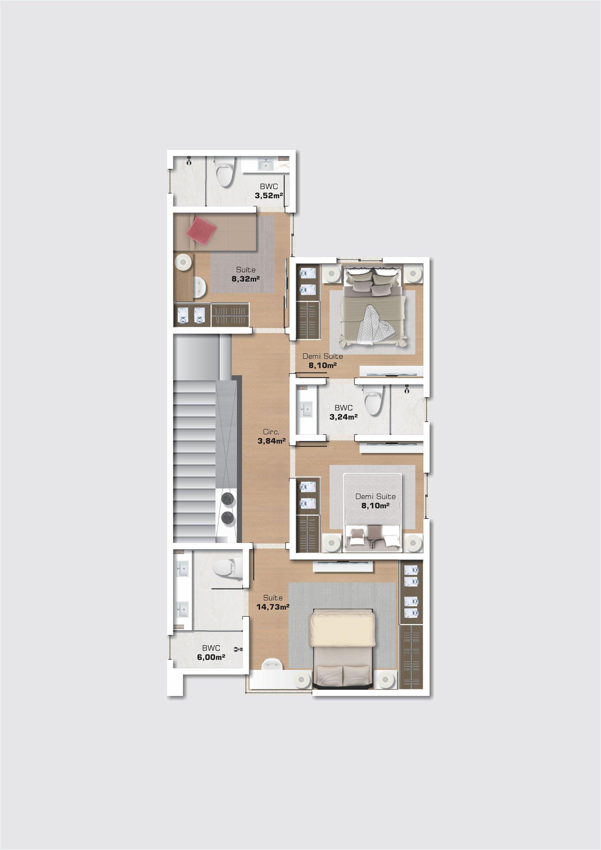 Duplex alto padrão á venda no Ariribá Houses
